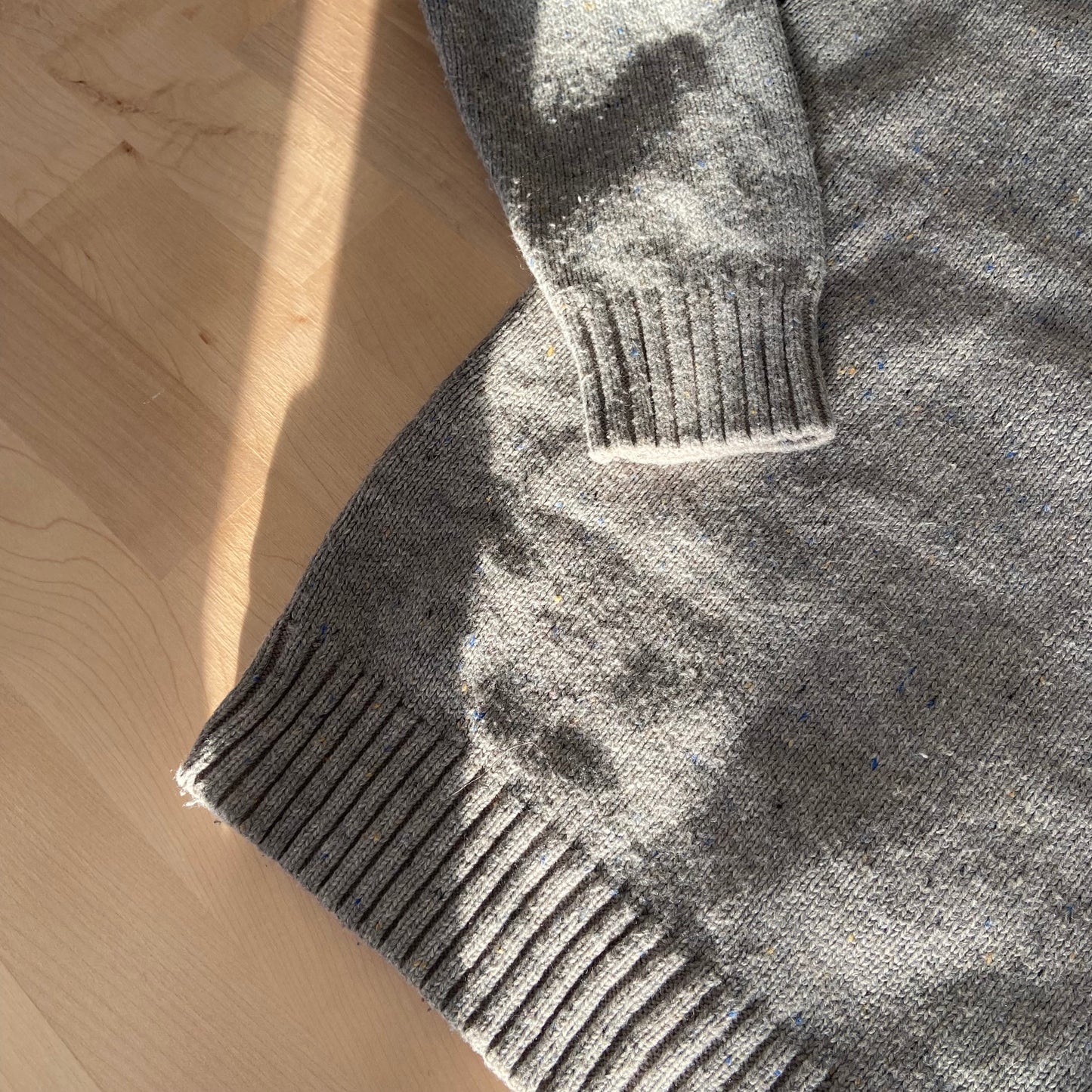 Grey warm sweater pullover