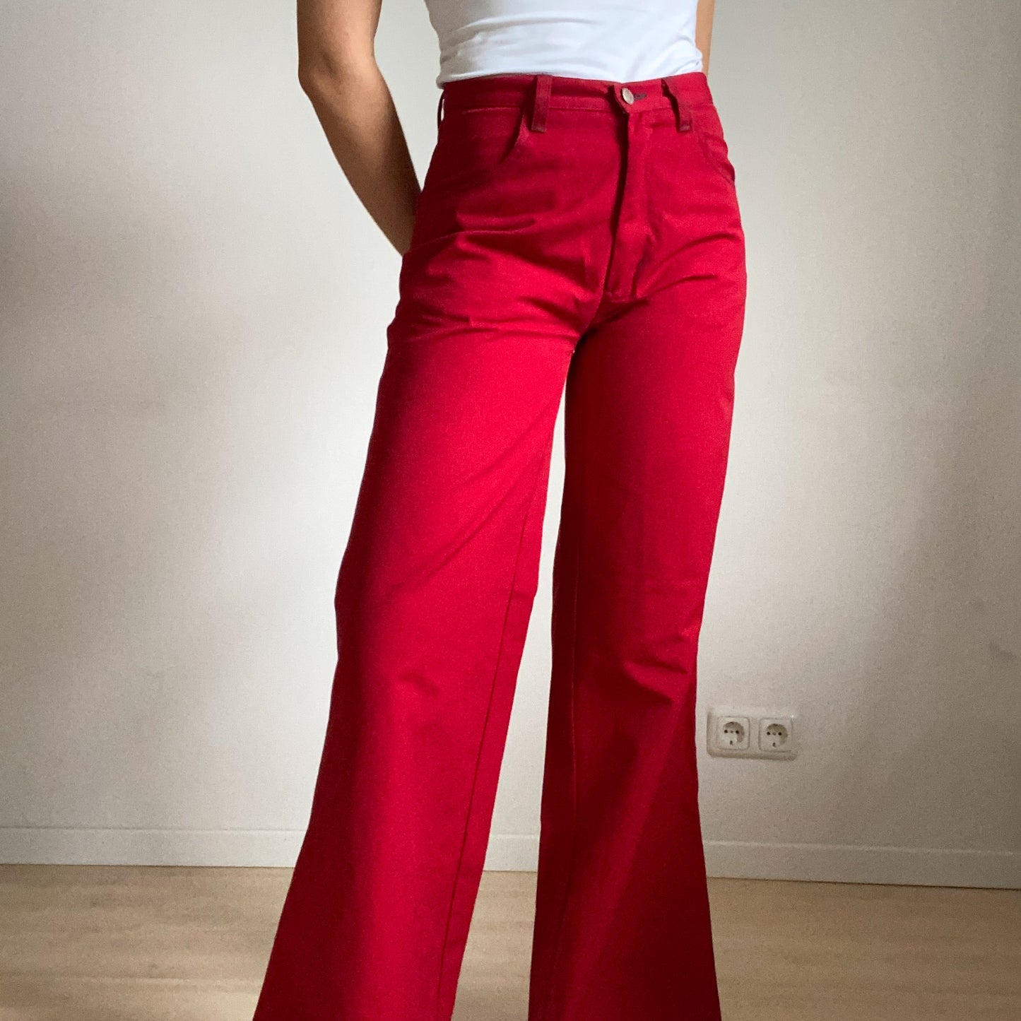 Red jeans from the brand only ends size S