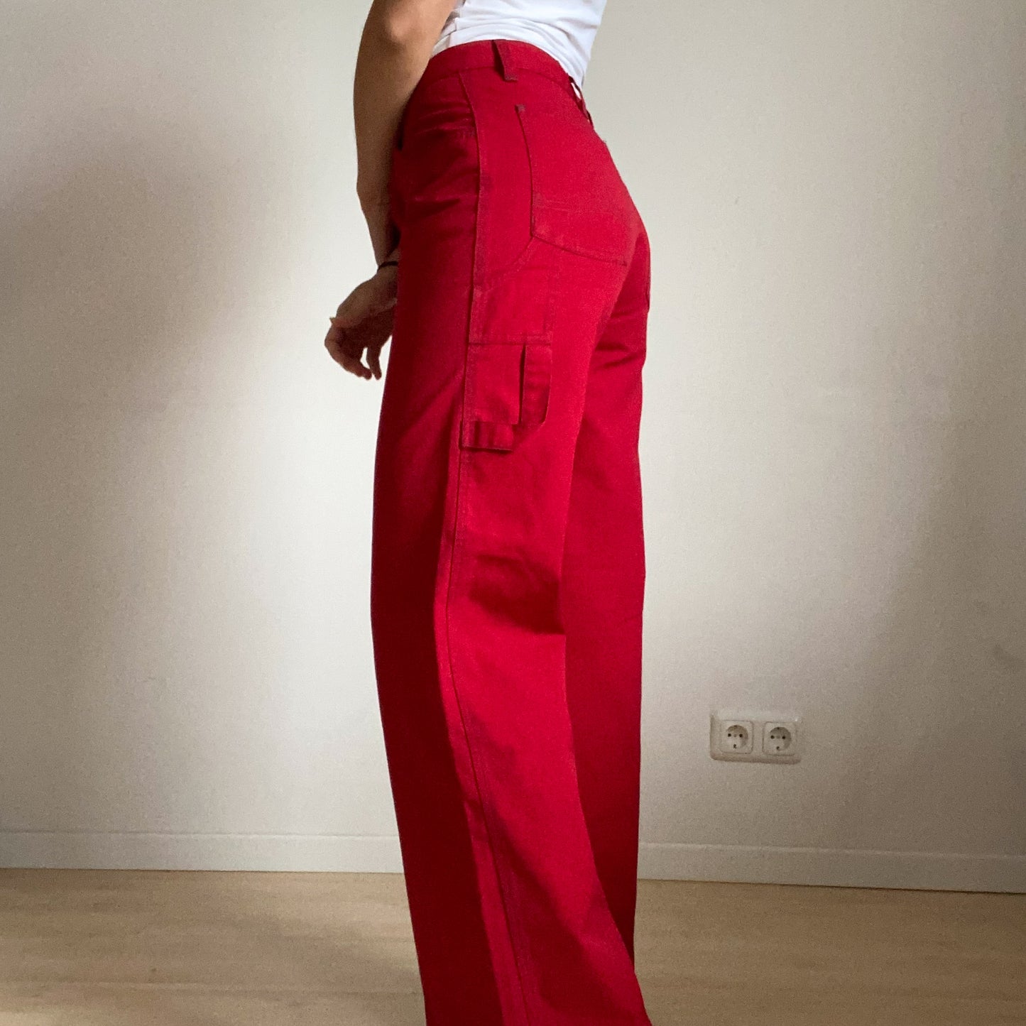 Red jeans from the brand only ends size S