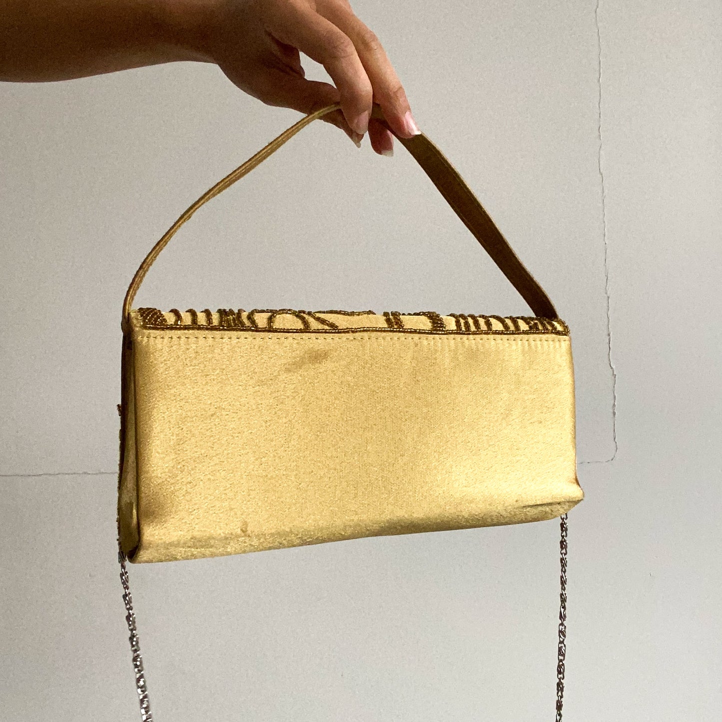 Beaded clutch bag