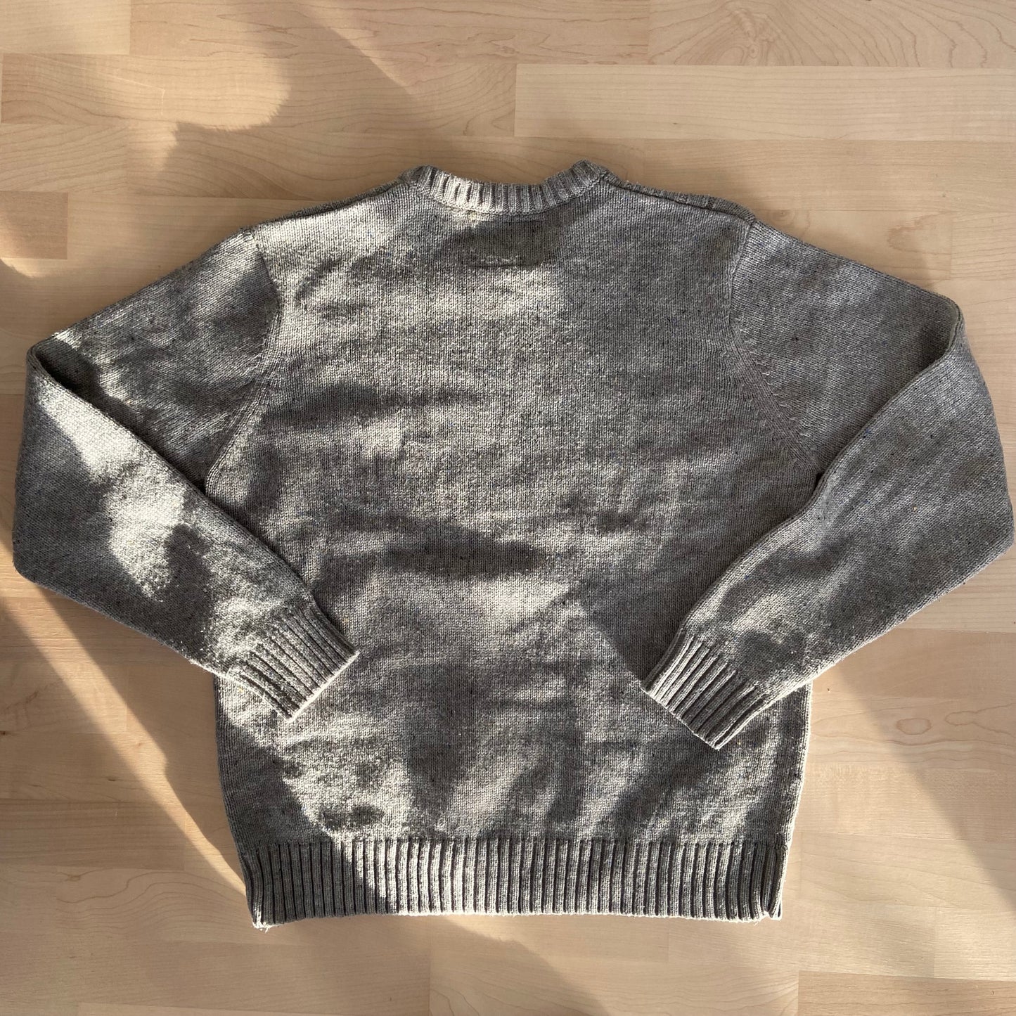 Grey warm sweater pullover