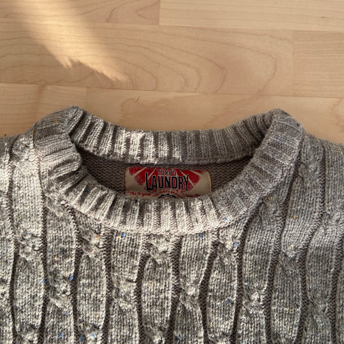 Grey warm sweater pullover