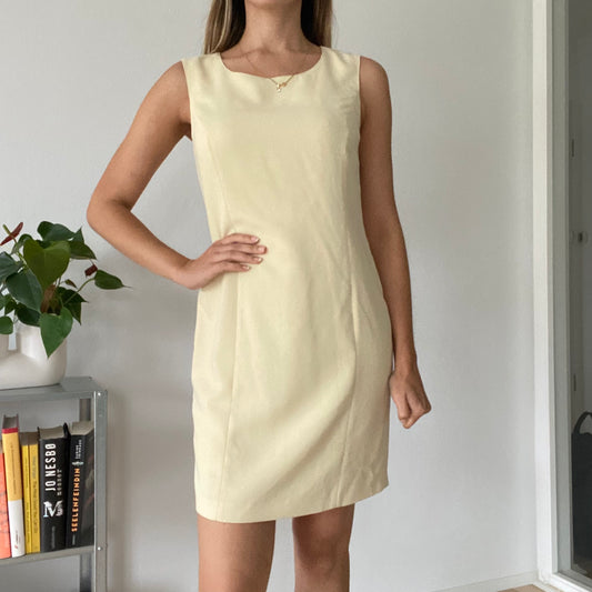 Butter yellow mini dress