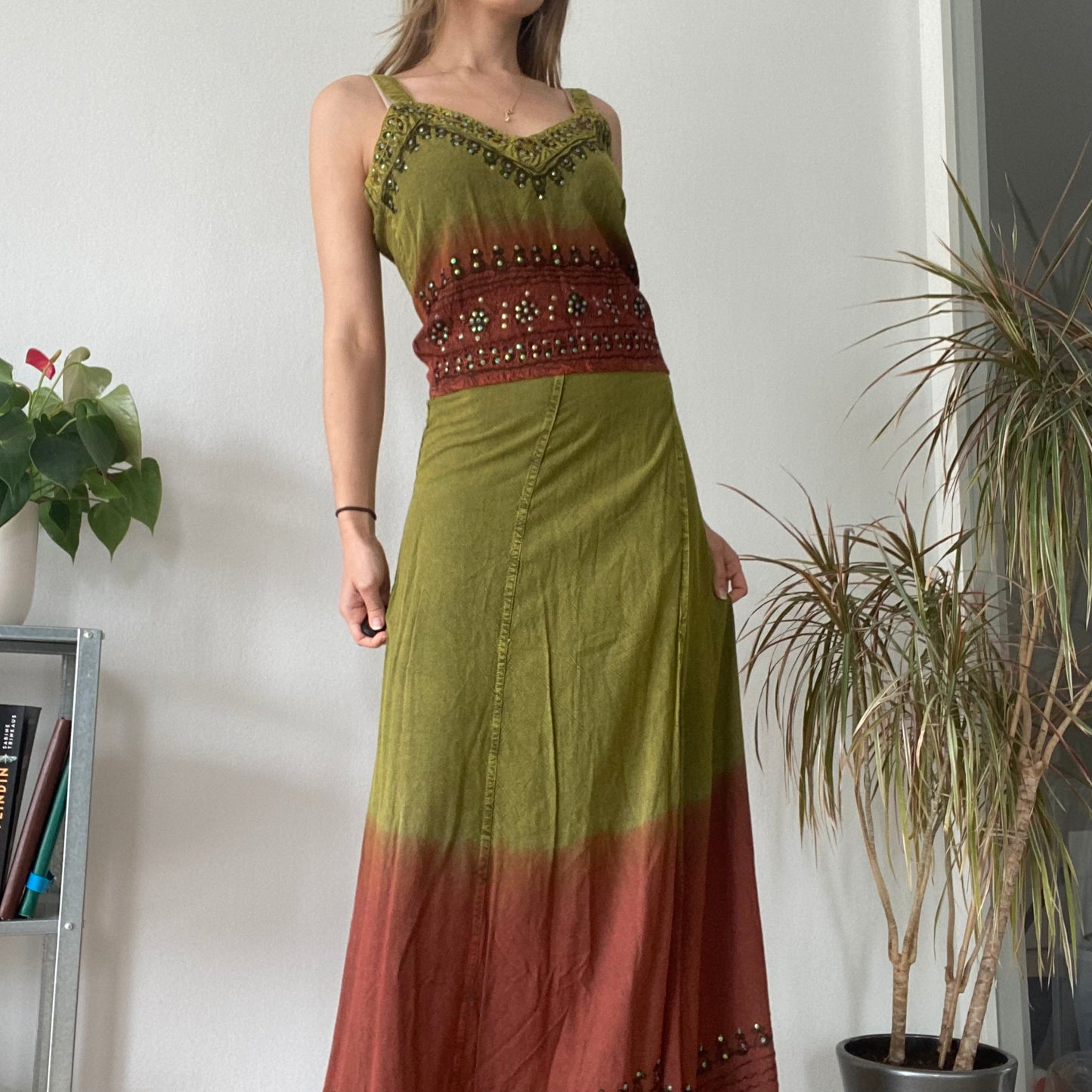 Wrap skirt and top set free size