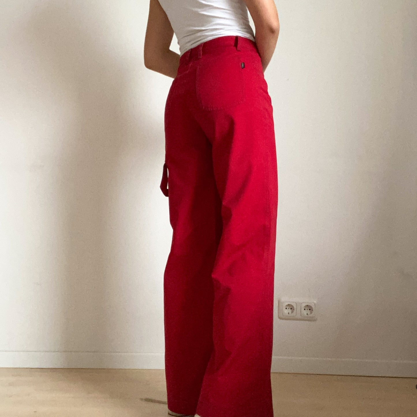 Red jeans from the brand only ends size S