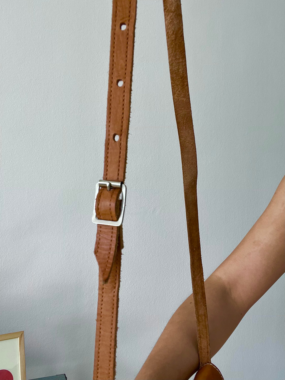 Brown Leather Crossbody Bag Small Satchel Shoulder Bag