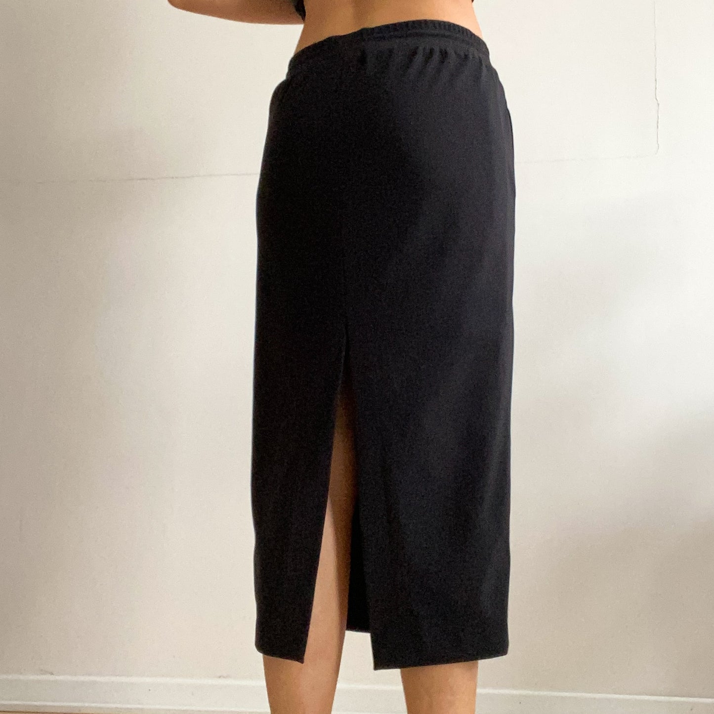 Modern back slit skirt