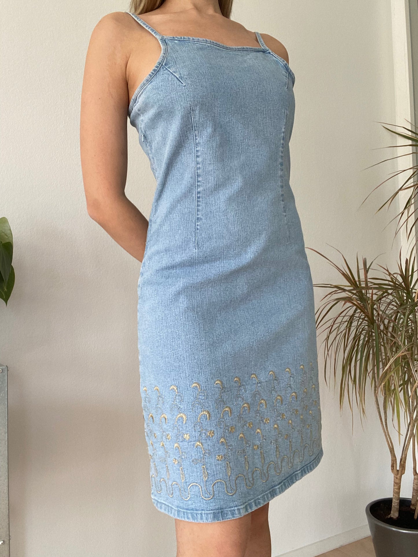 Mini Jeans dress boho