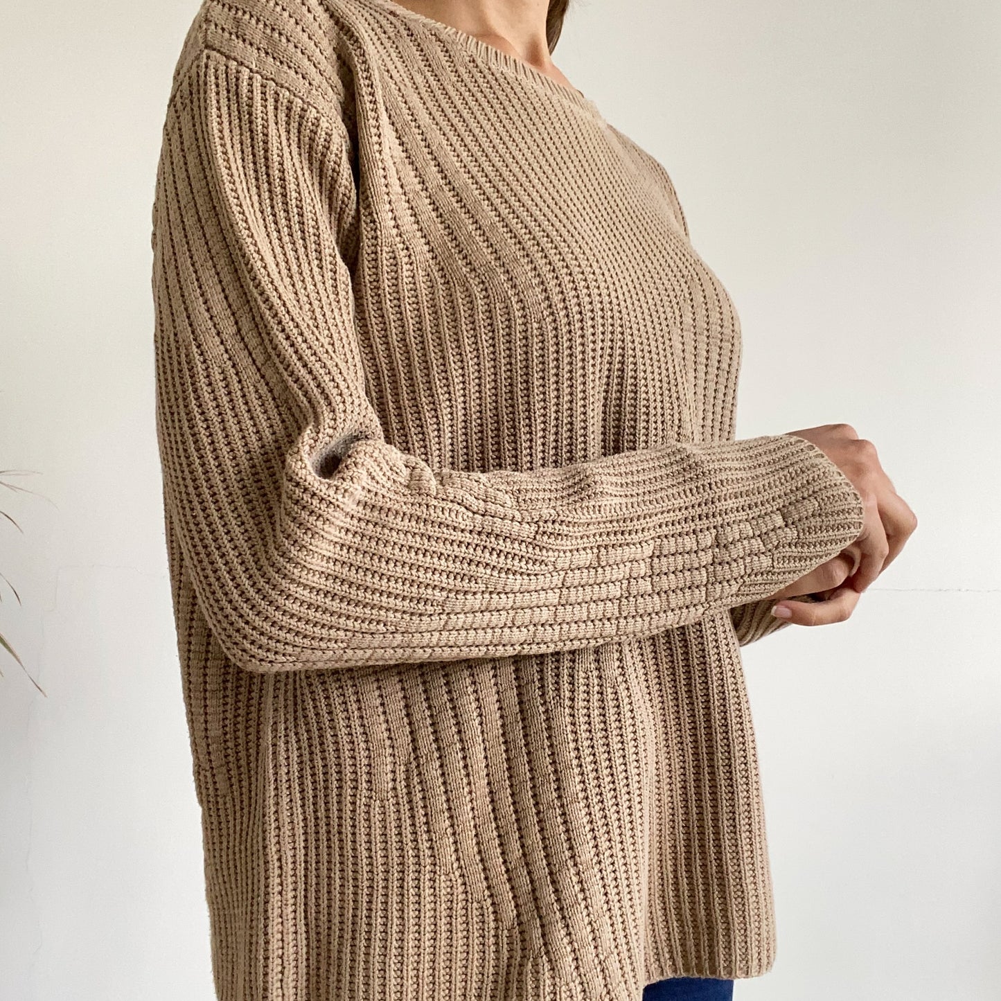 Brown crewneck fall