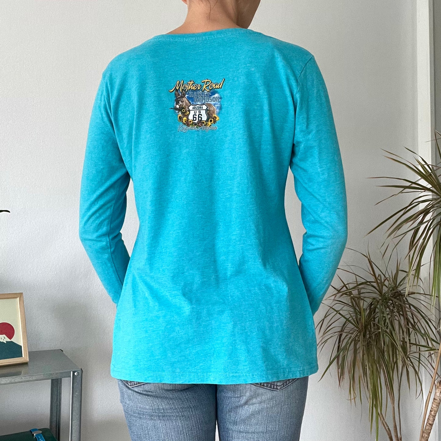 Harley Davidson blue T-shirt-size M