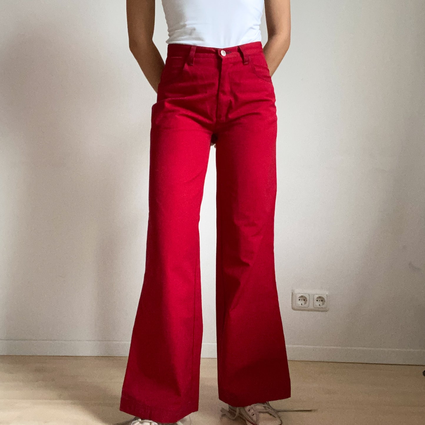 Red jeans from the brand only ends size S