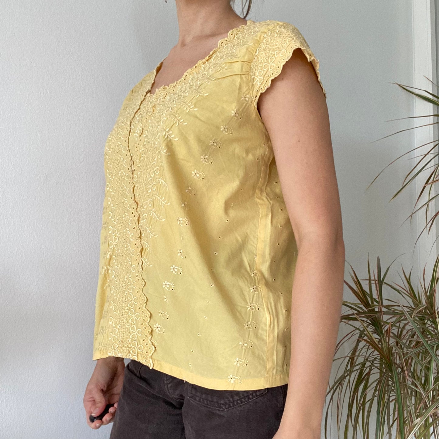 Yellow blouse
