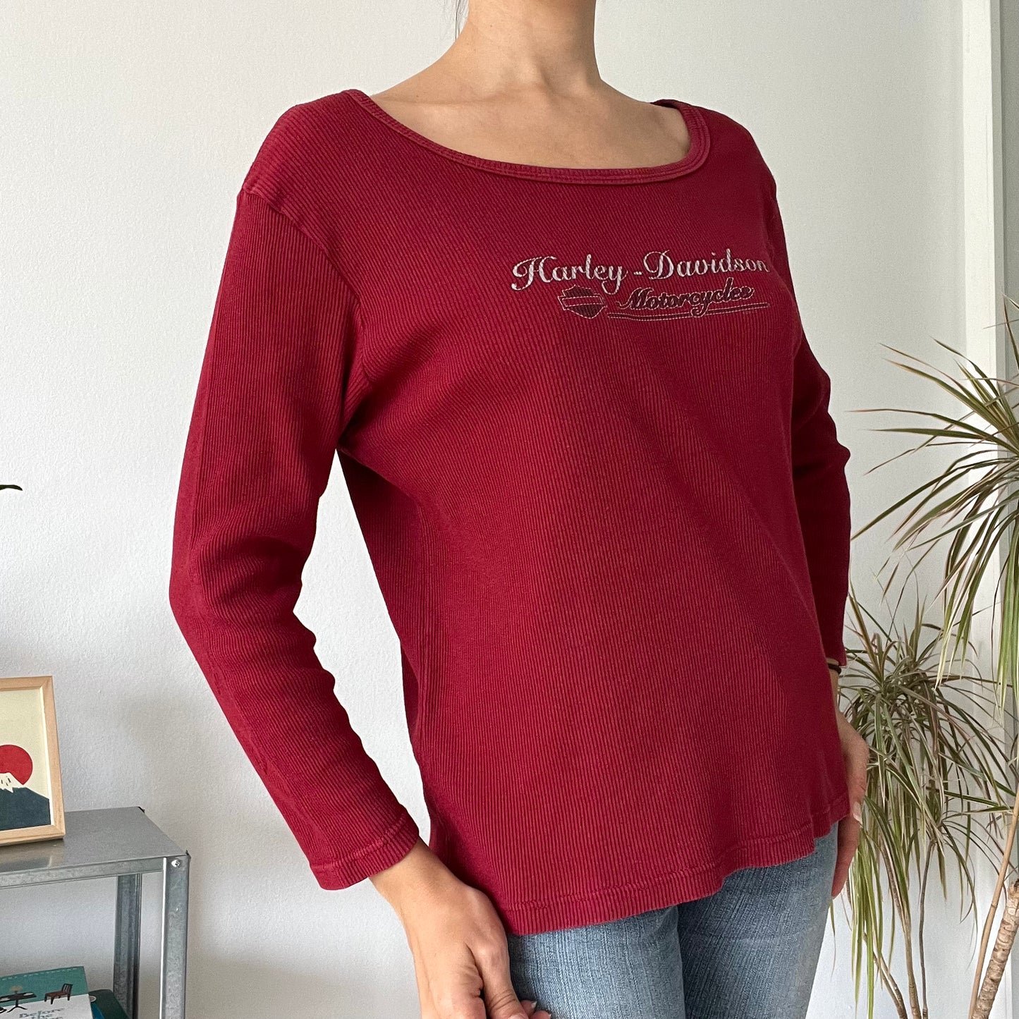 Harley Davidson burgundy top- Size XXL