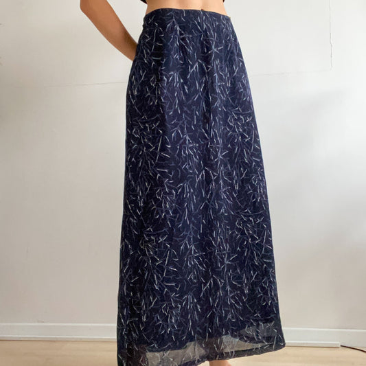 90s Maxi purple skirt.