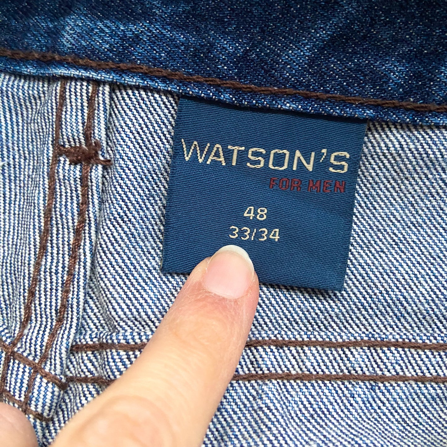 Dark wash jeans from Watsons