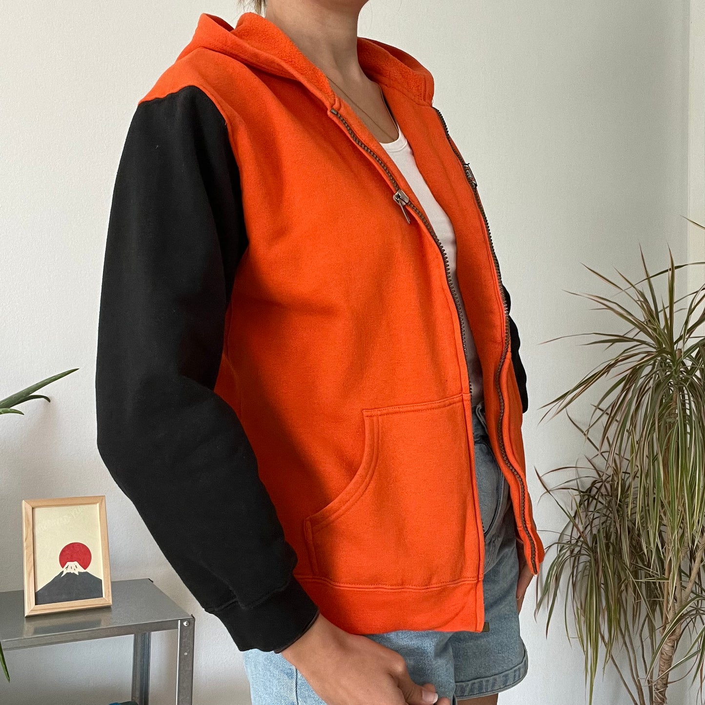 Orange Harley Davidson jacket-Size
