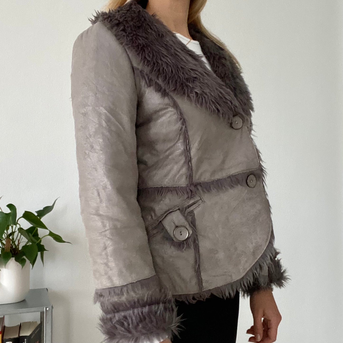 Afghan grey short coat