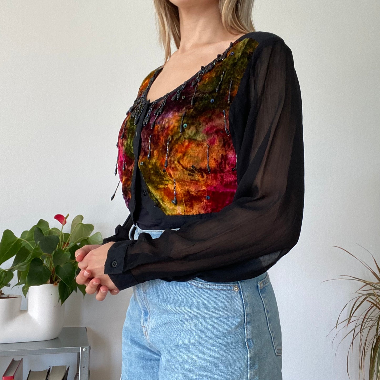Beads Bolero top
