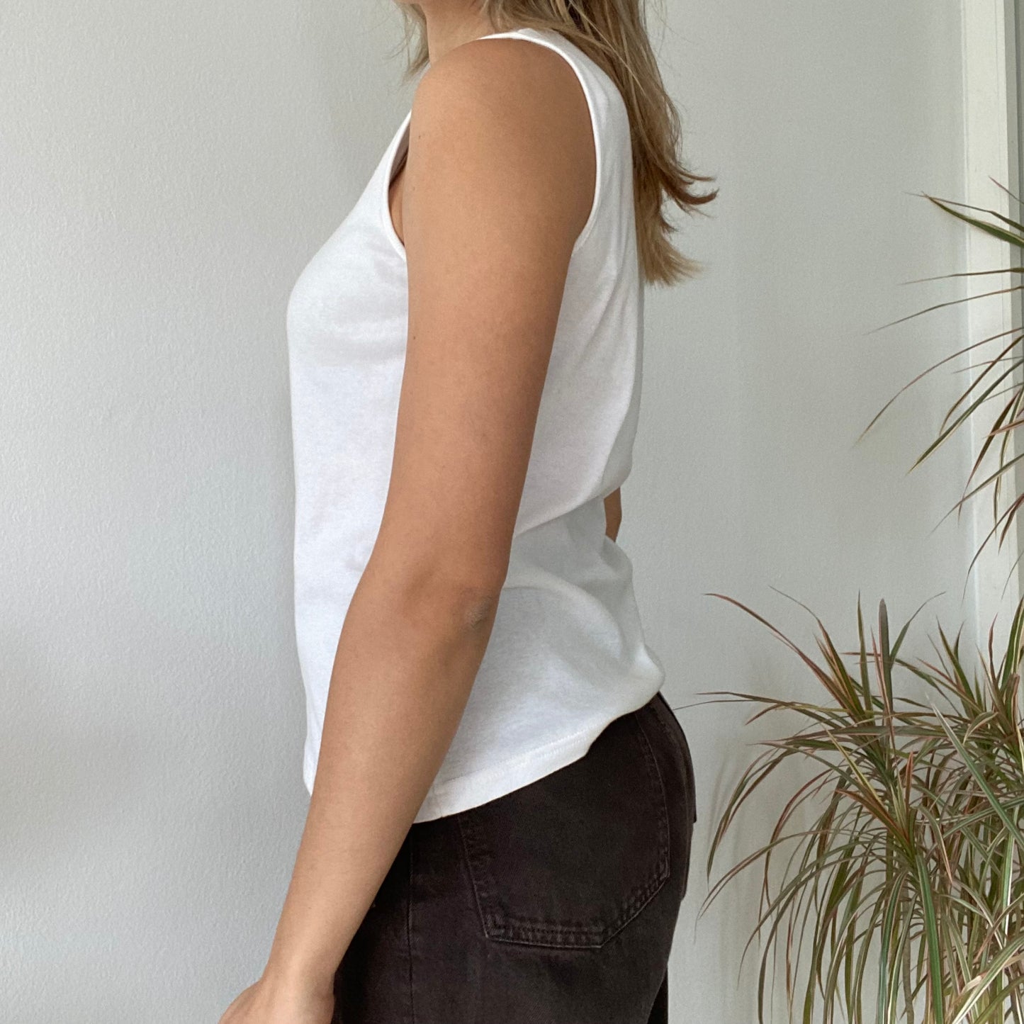 Button tank top