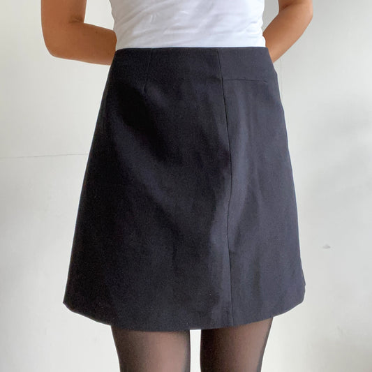 Black mini skirt 90s