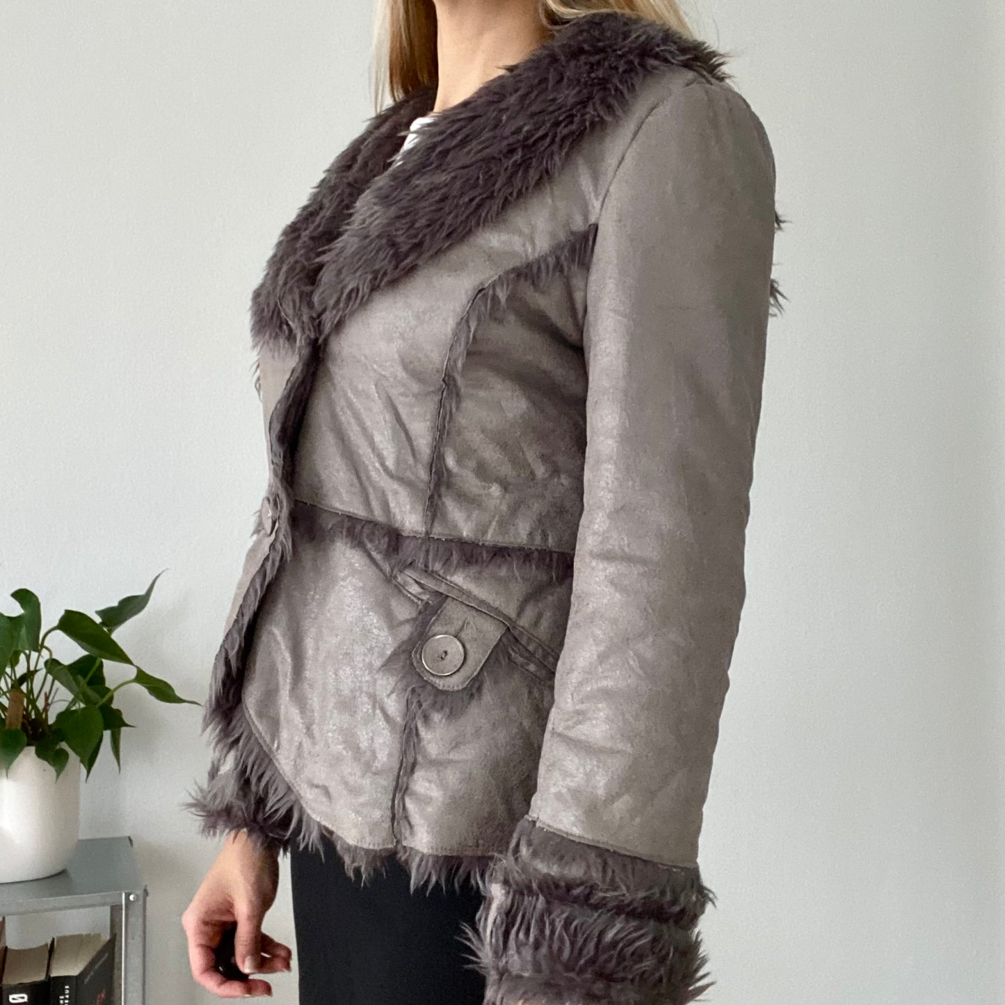 Afghan grey short coat