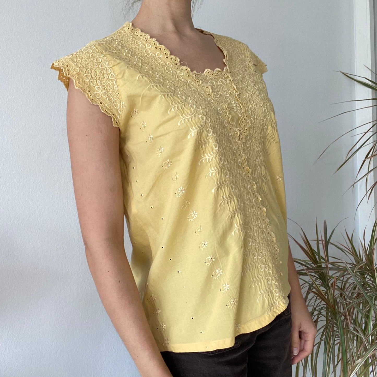 Yellow blouse