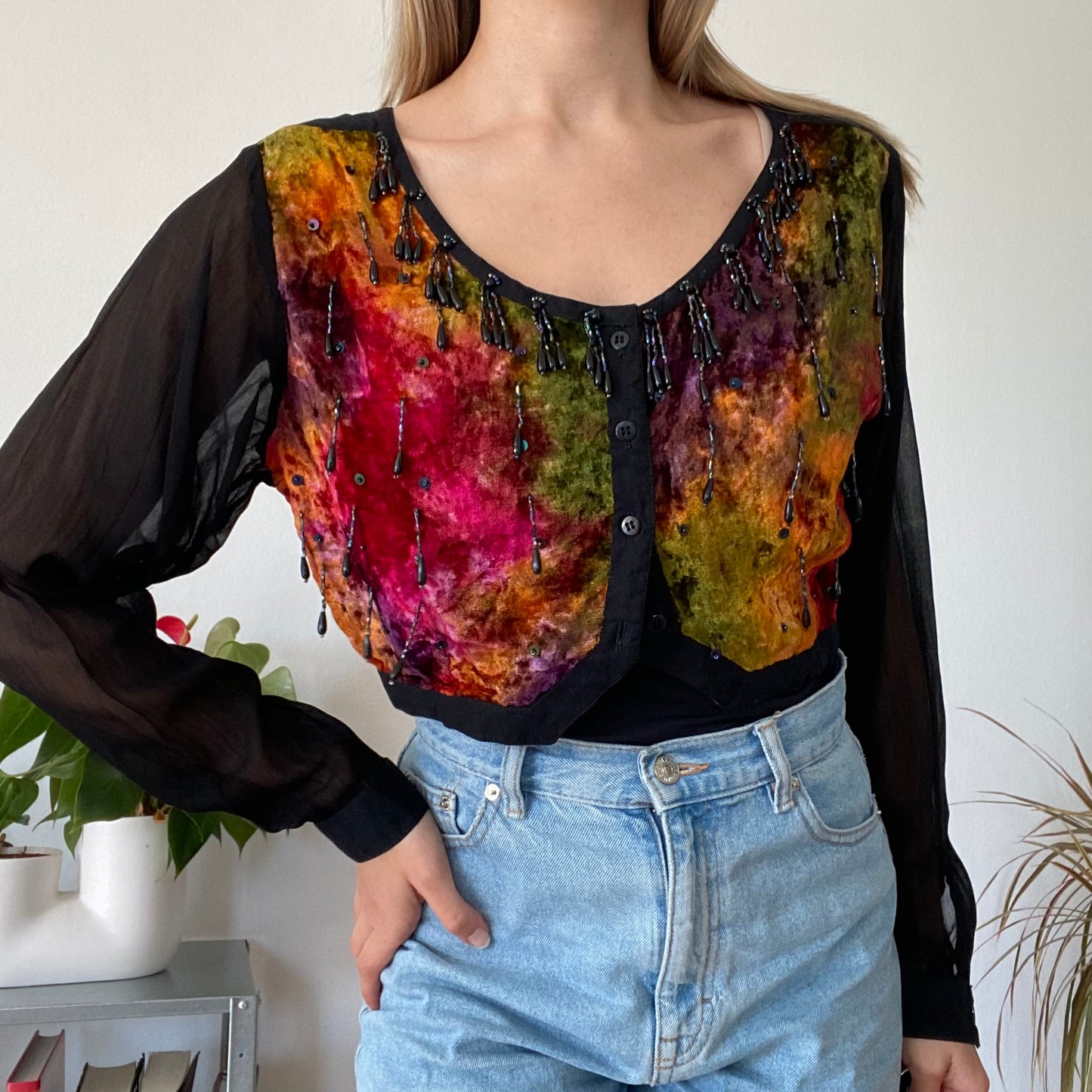 Beads Bolero top