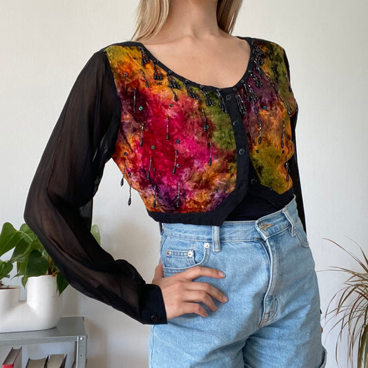 Beads Bolero top
