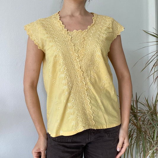 Yellow blouse