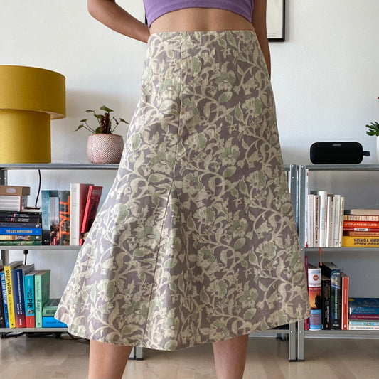 Midi linen skirt size 14