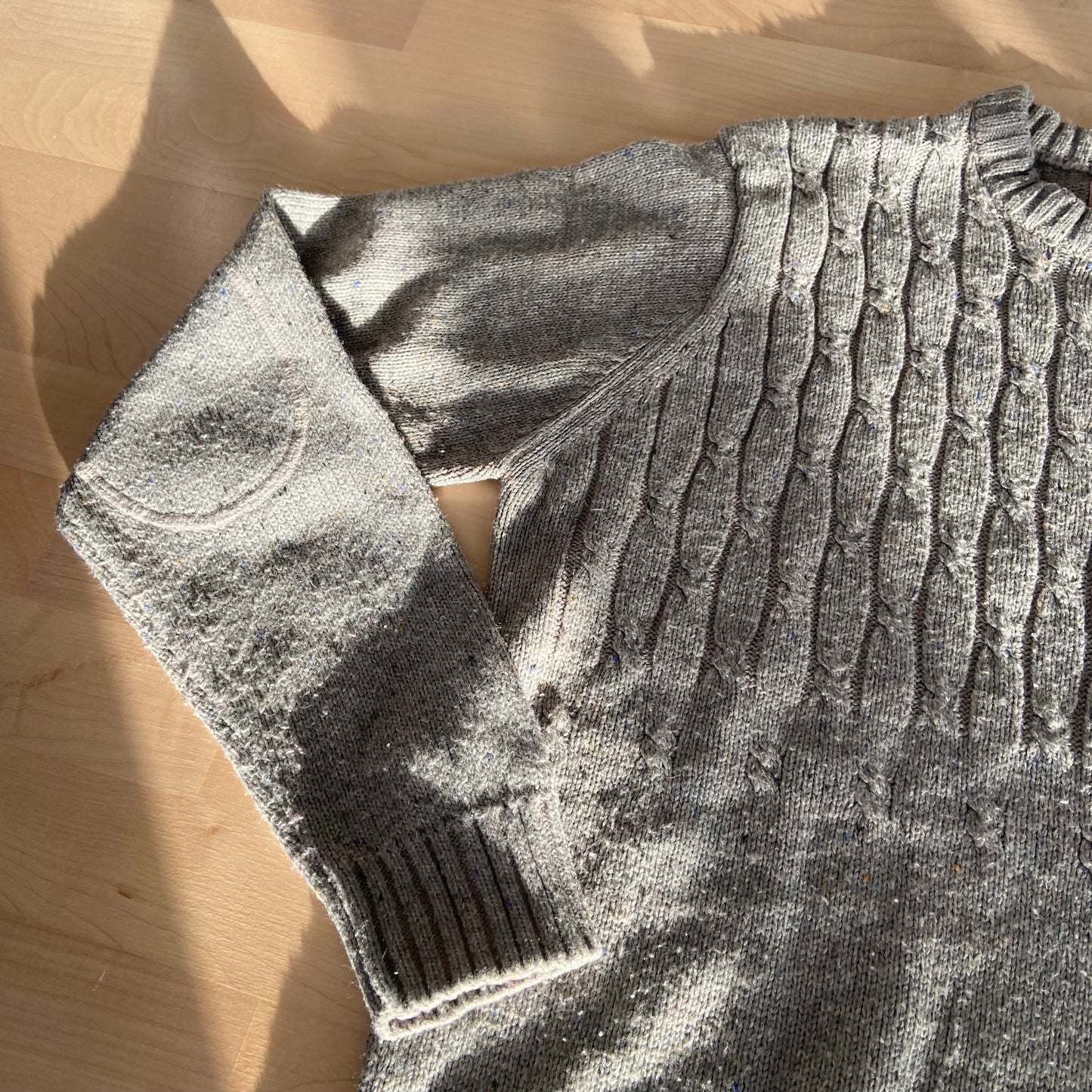 Grey warm sweater pullover