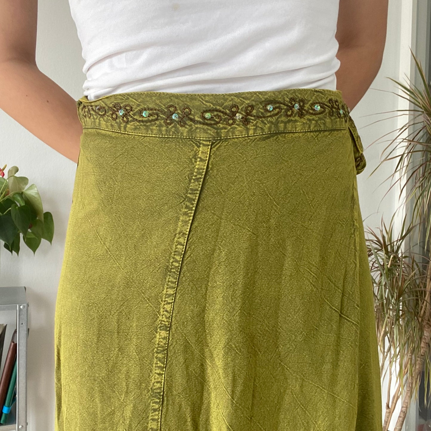 Wrap skirt and top set free size