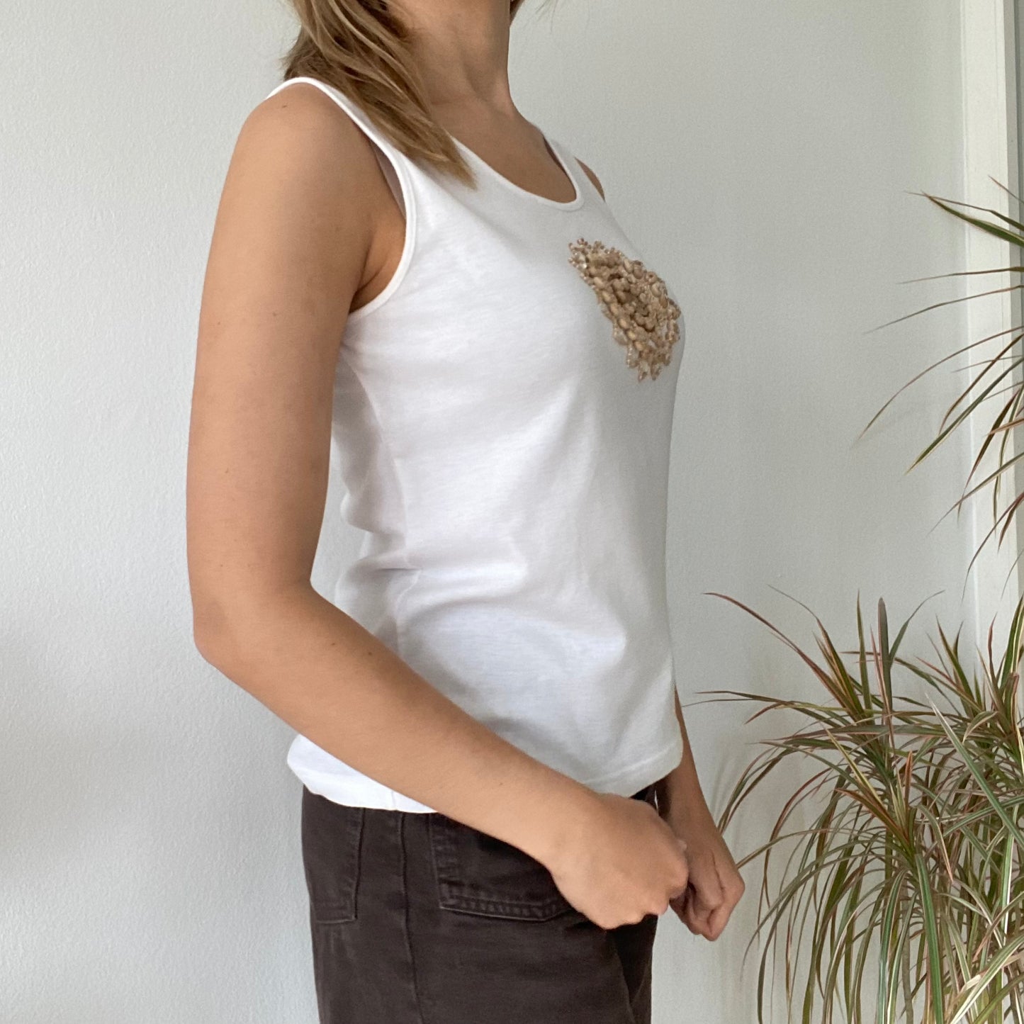 Button tank top